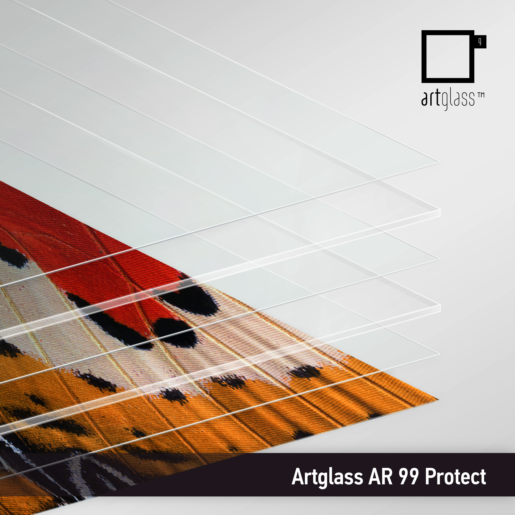 Muzeální sklo - ARTGLASS PROTECT - 4mm bezpečnostní
